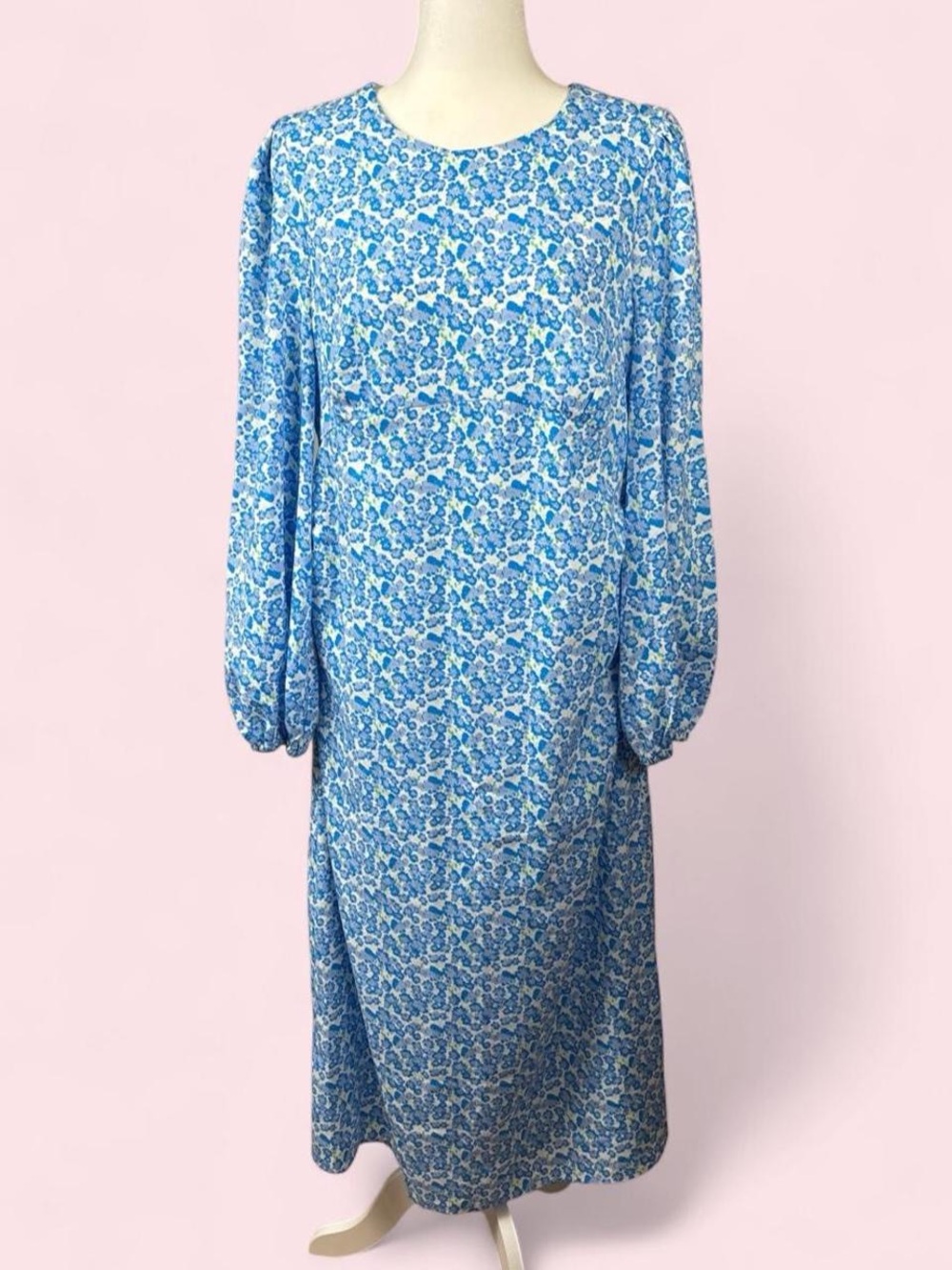 NWT Fashion Union Blue Floral Maternity Dress SZ 10